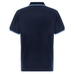 FUEL Retro Polo Shirt - Navy and Light Blue