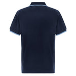 FUEL Retro Polo Shirt - Navy and Light Blue