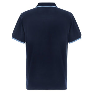 FUEL Retro Polo Shirt - Navy and Light Blue