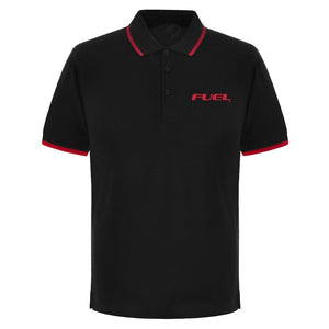 FUEL Retro Polo Shirt - Black and Red