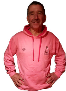 Hanbags Pink Contrast Hooded Top