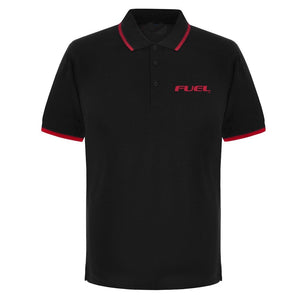 FUEL Retro Polo Shirt - Navy and Red