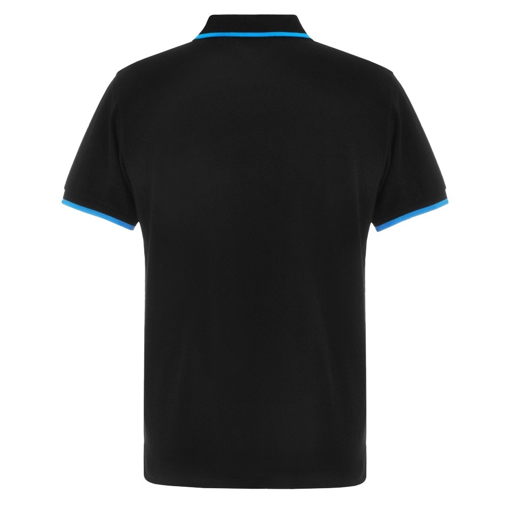 FUEL Retro Polo Shirt - Black and Teal